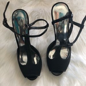 Audrey Brooke Sparkly Platform Heels